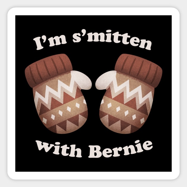 I'm S'mitten With Bernie Sticker by tommartinart